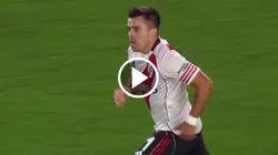 Marcos Acuña marcó con River ante San Lorenzo.