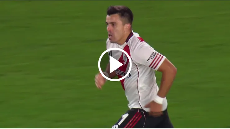 Marcos Acuña marcó con River ante San Lorenzo.