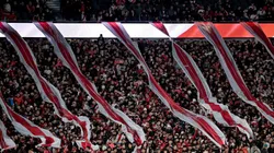 Los hinchas de River, presentes en el Monumental contra San Lorenzo.