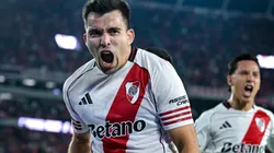 Marcos Acuña, autor de un gol de River ante San Lorenzo.