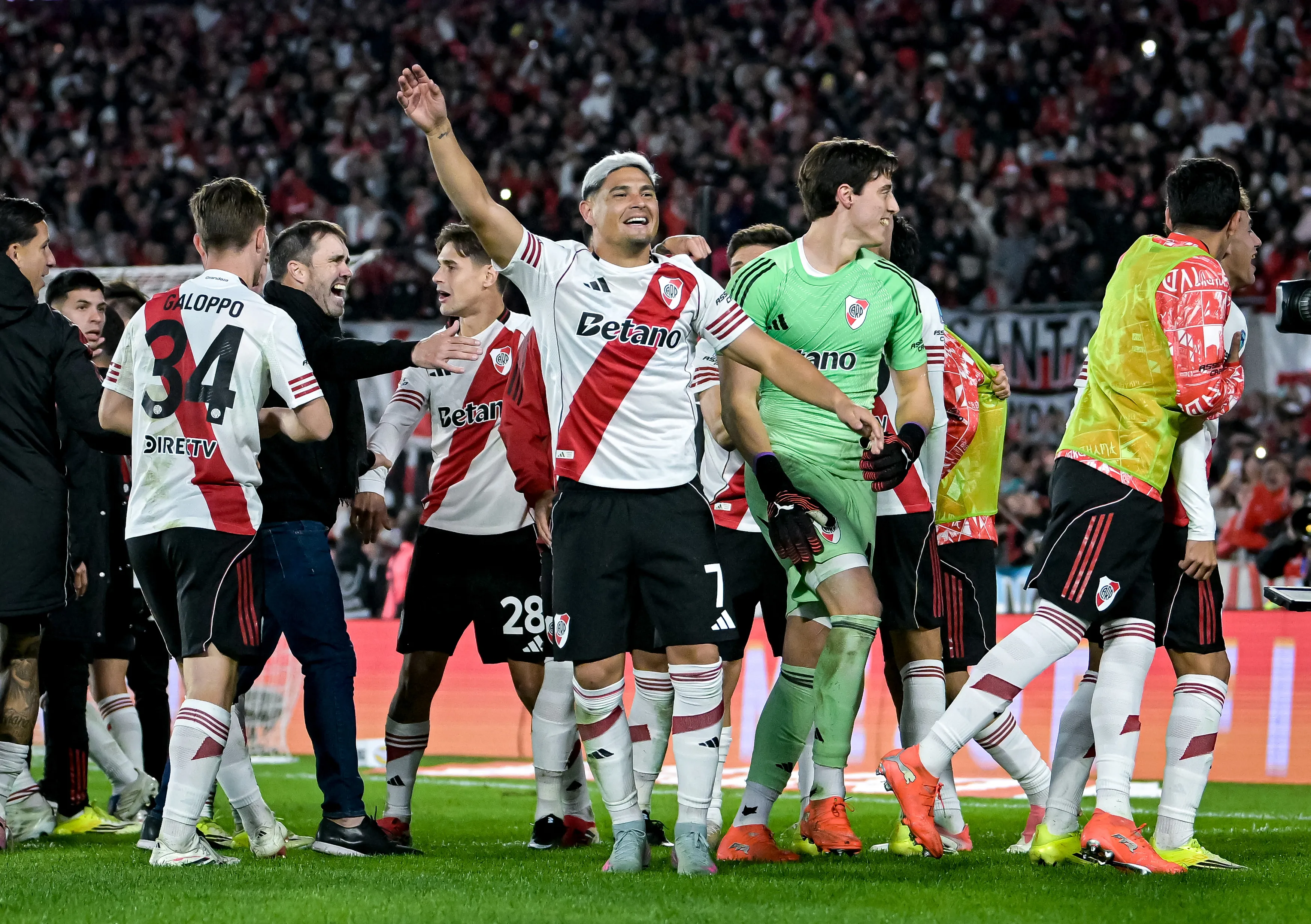River venció a San Lorenzo y jugará con Gimnasia (Getty Images).