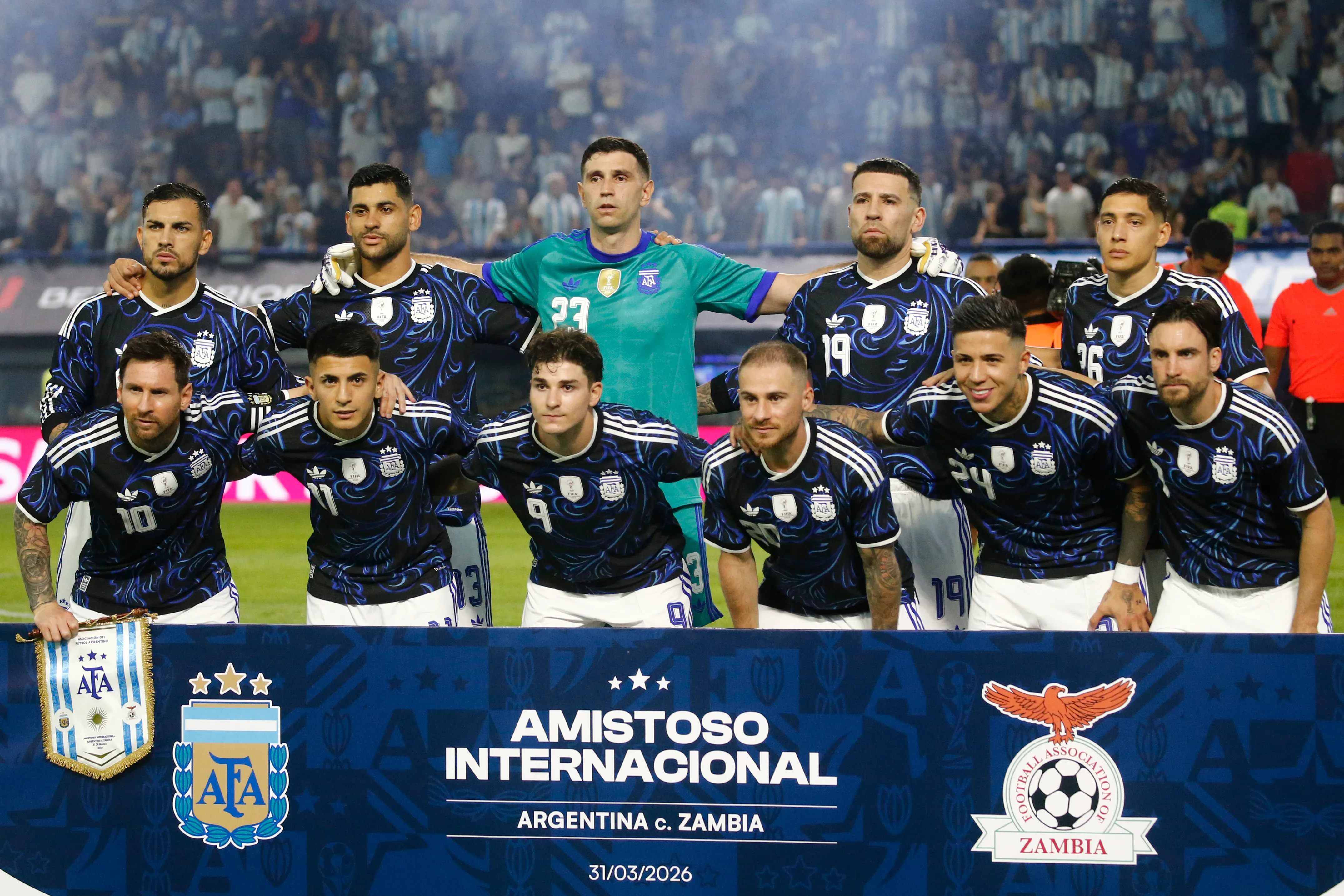 Los futbolistas de la Selección Argentina. (Getty Images)