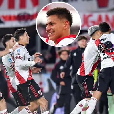 Desde España, el Diablito Echeverri celebró la clasificación de River ante San Lorenzo