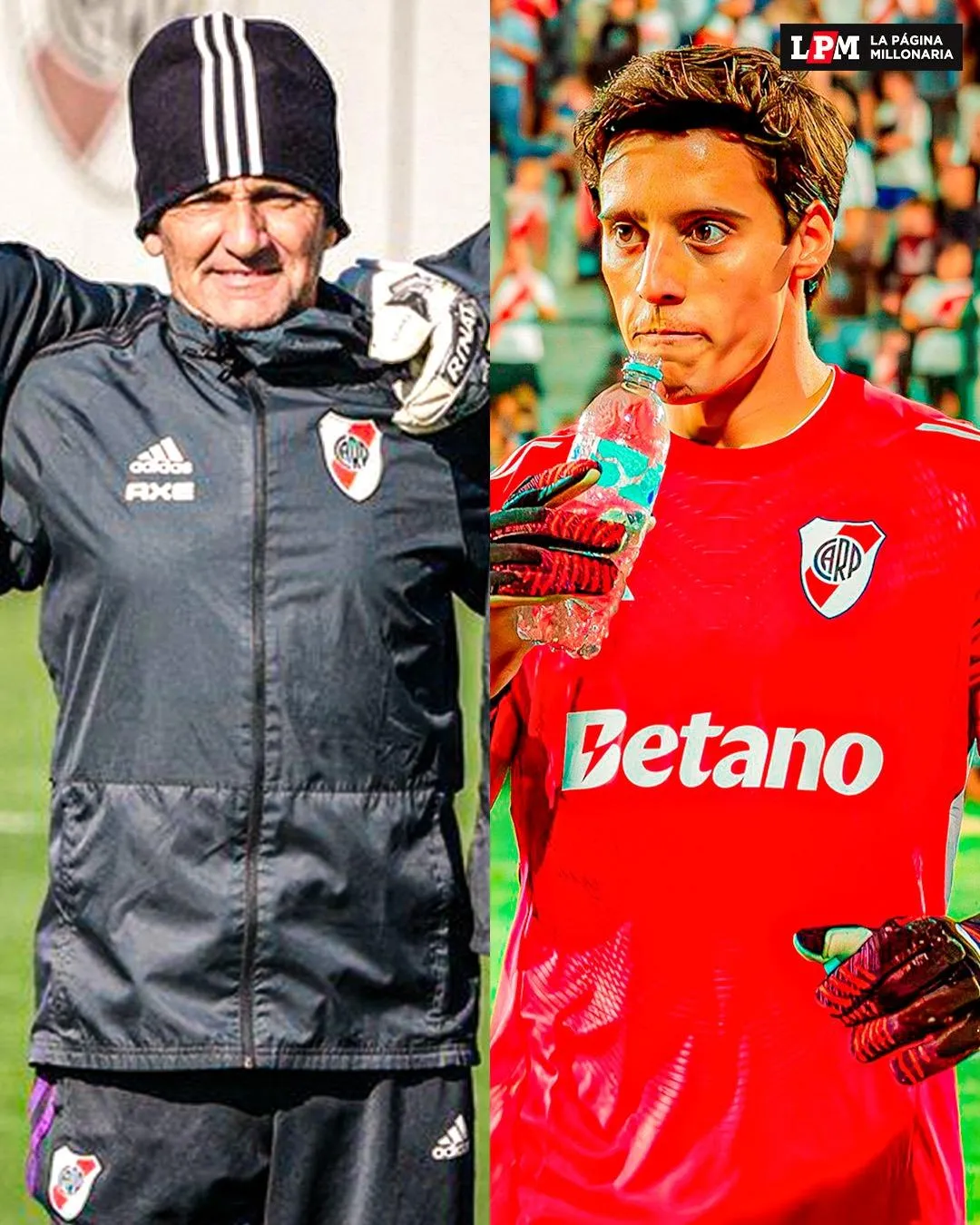 Tato Montes y Santiago Beltrán. (Foto: @RiverLPM).