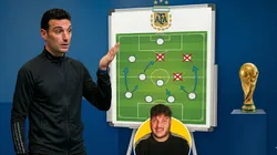 Scaloni define la lista de 26 y ya piensa en el debut ante Argelia.