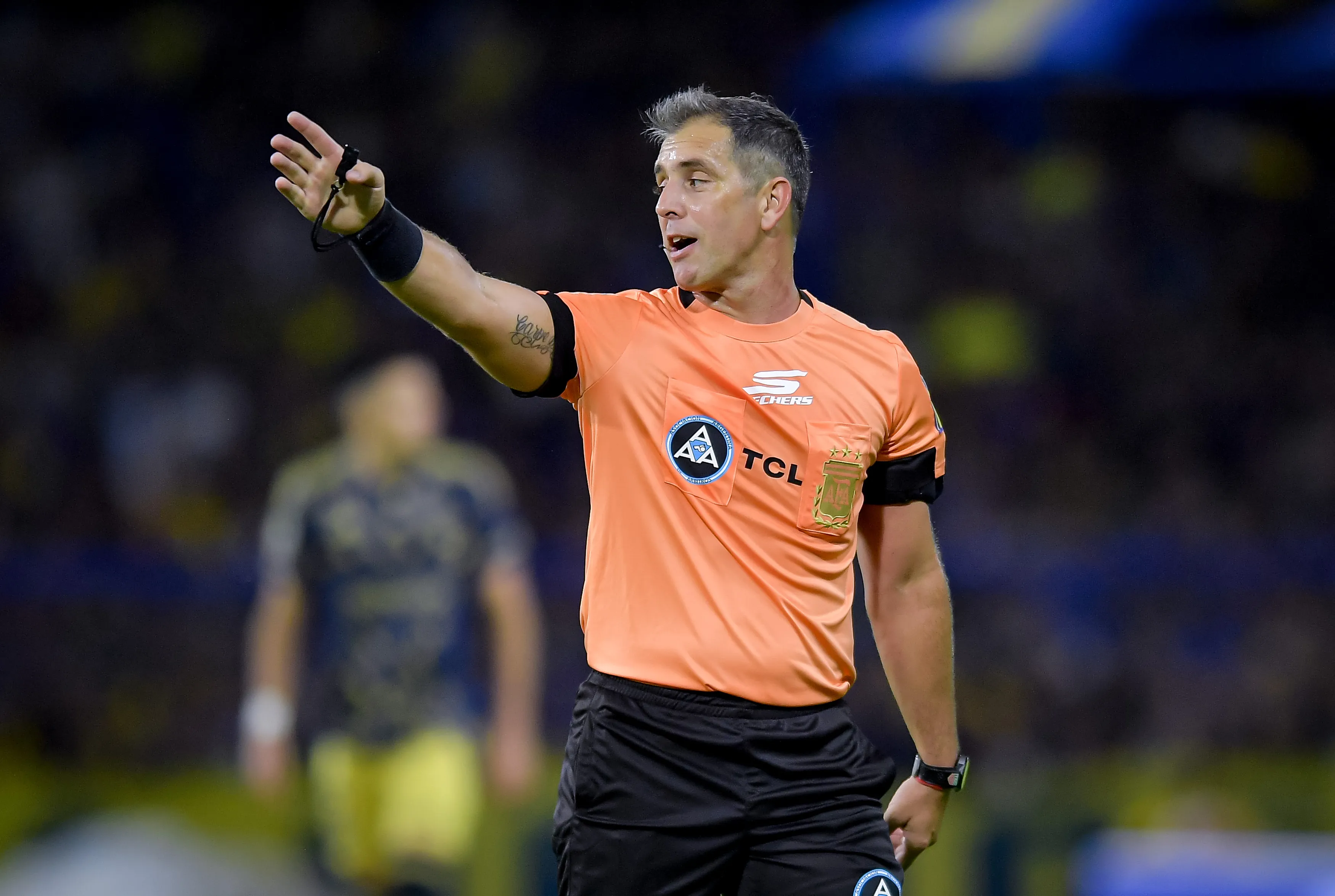 Fernando Echenique, el árbitro designado para Argentinos Juniors – Huracán. (Marcelo Endelli/Getty Images)