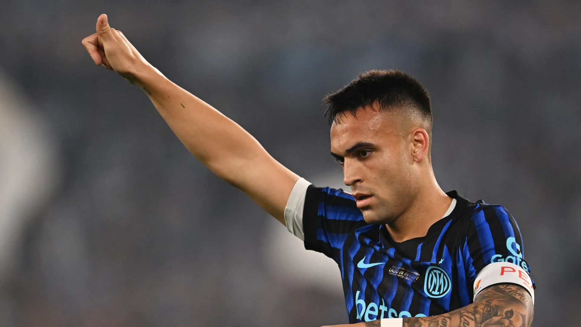 Lautaro Martínez, capitán de Inter de Milán. (Foto: Getty)