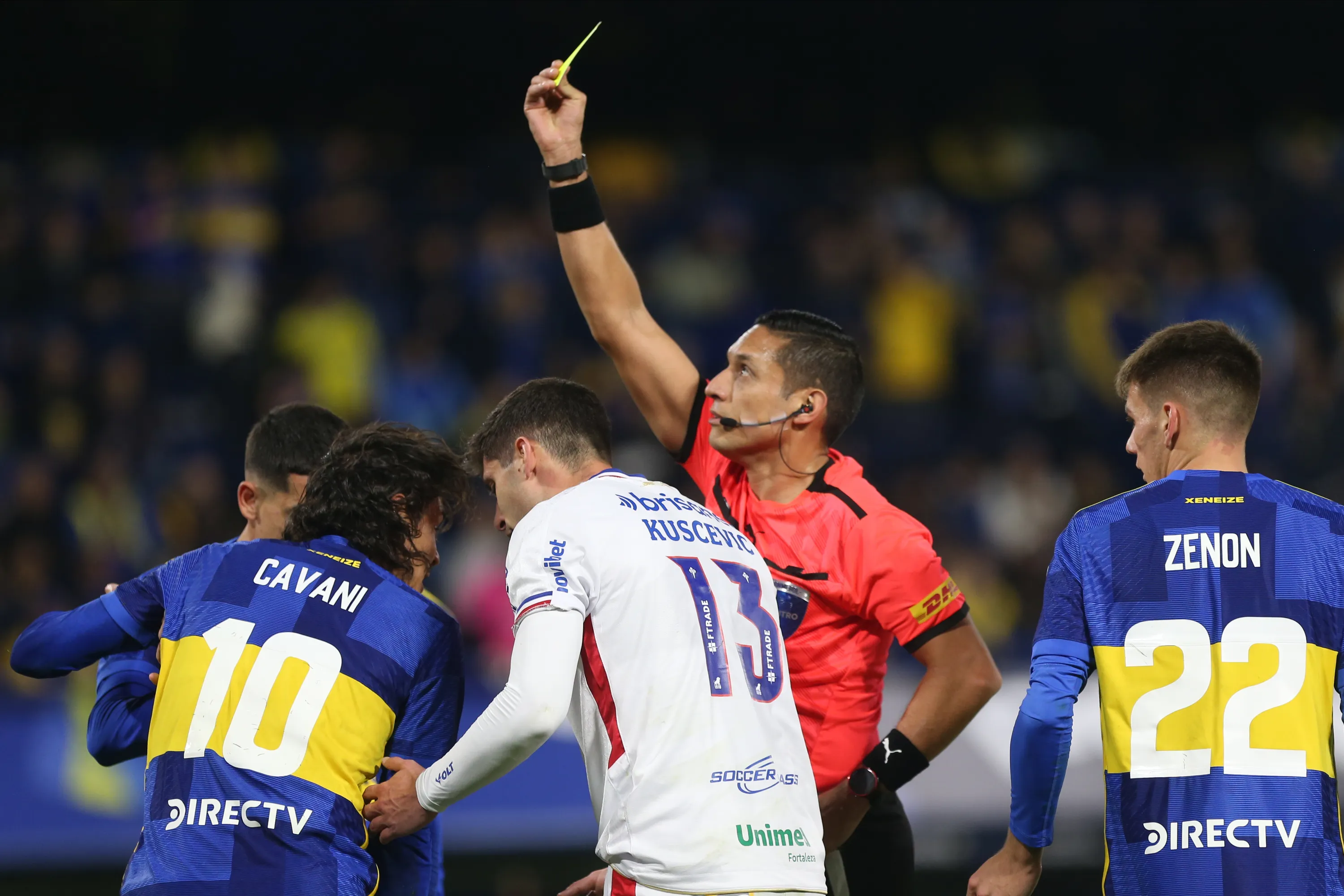 Valenzuela en Boca vs. Fortaleza. (Foto: Getty)