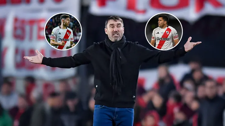 Eduardo Coudet aclaró que las lesiones de Marcos Acuña y Gonzalo Montiel no serían graves, por lo que estarían vs. Rosario Central.