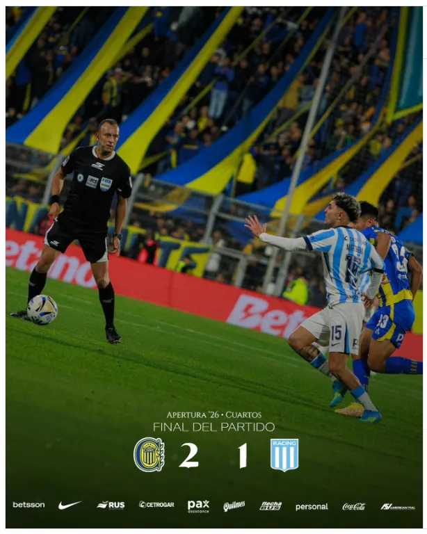 El posteo de Racing tras la derrota con Rosario Central.