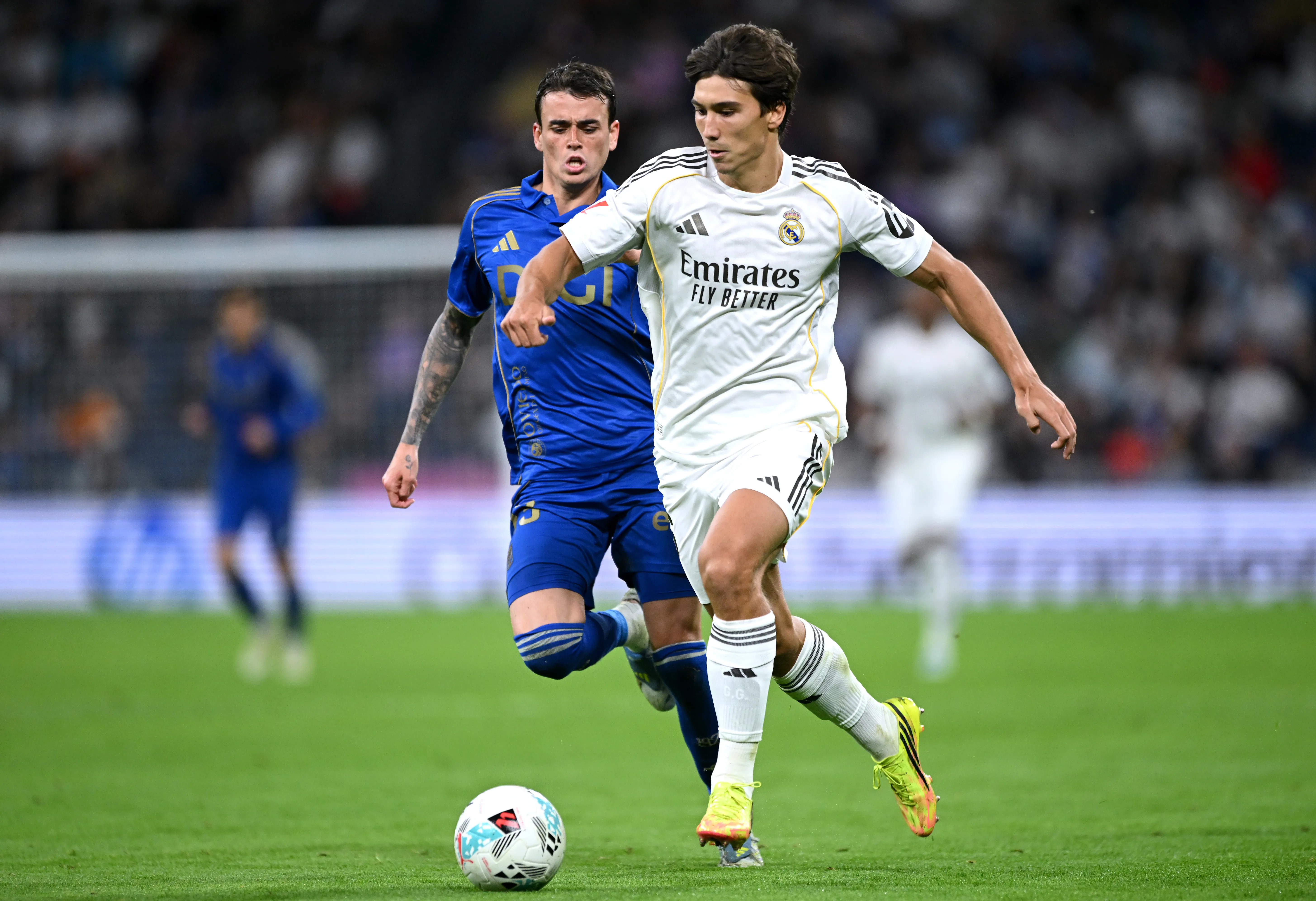 Nicolás Fonseca ante Real Madrid. (Foto: Getty).