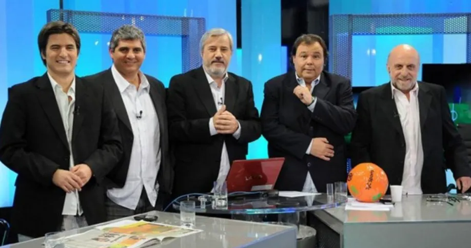 Senosiain, Farinella, Fabbri, Palacios y Pagani, Estudio Fútbol 2013. (Foto: @aefabbri).
