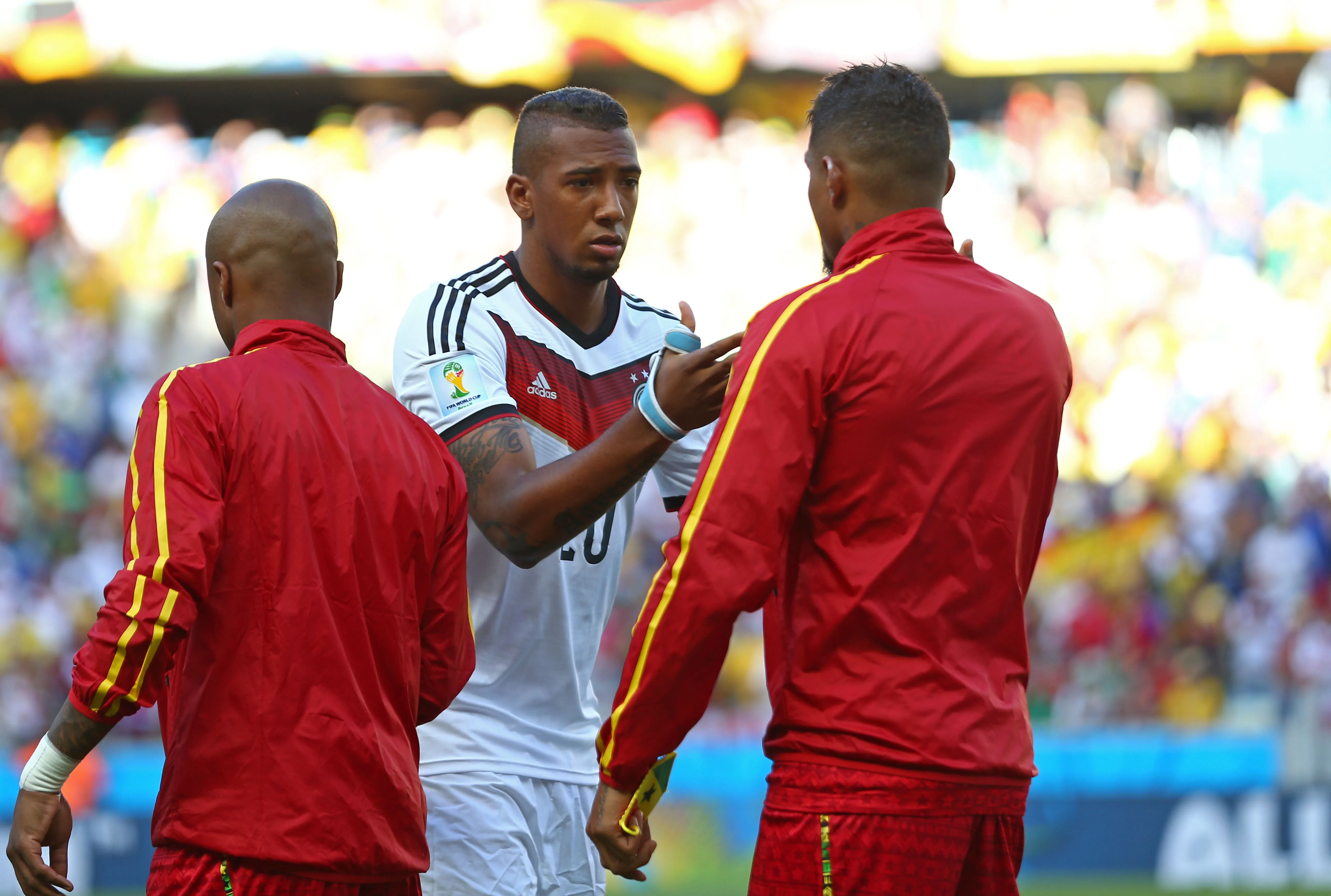 Jerome Boateng y Kevin-Prince Boateng, el último cruce entre hermanos en un Mundial. Foto de Brasil 2014 (Getty)