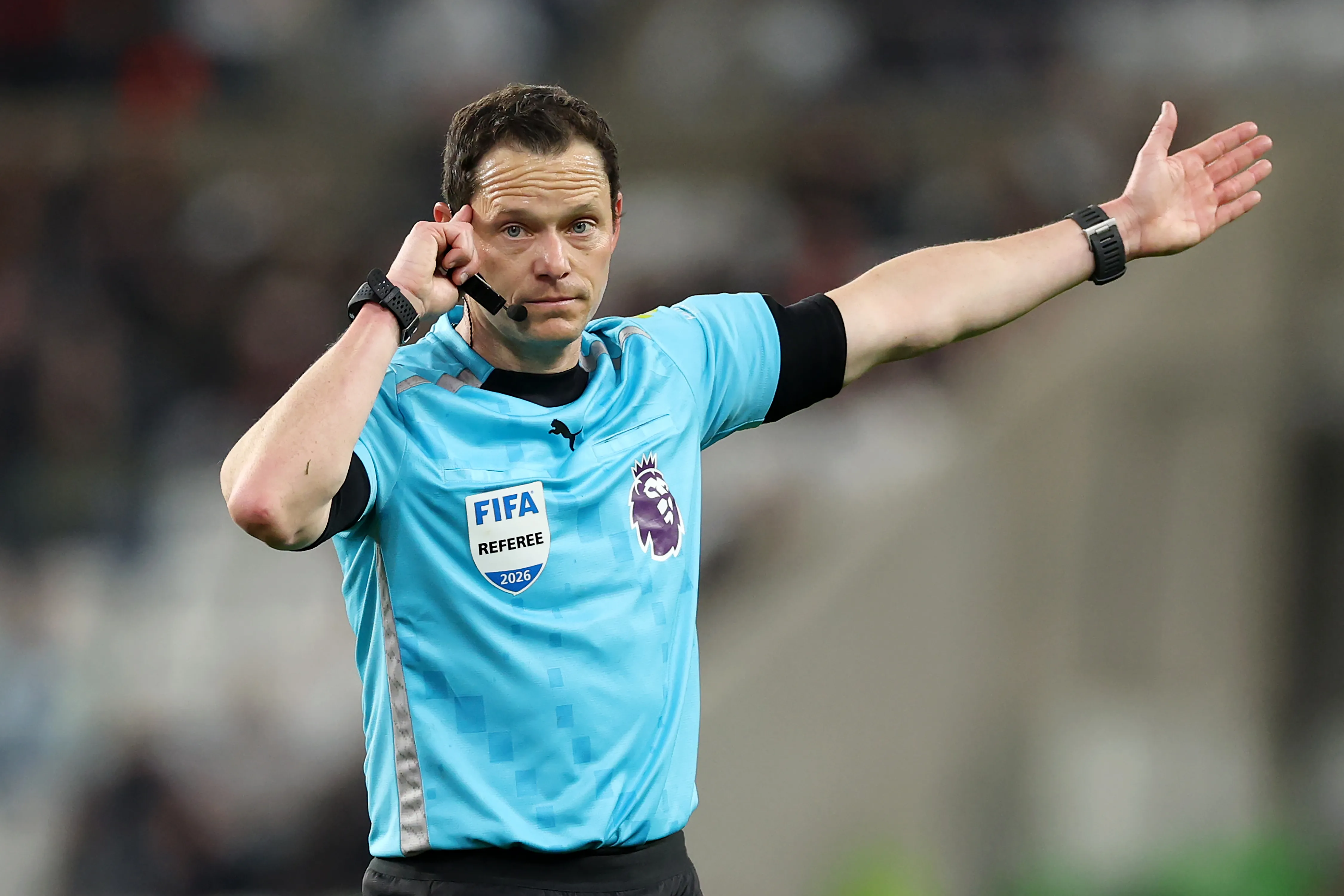Darren England, el árbitro de Chelsea – Manchester City. (Stu Forster/Getty Images)
