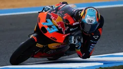 Valentín Perrone y su primera pole en Moto3