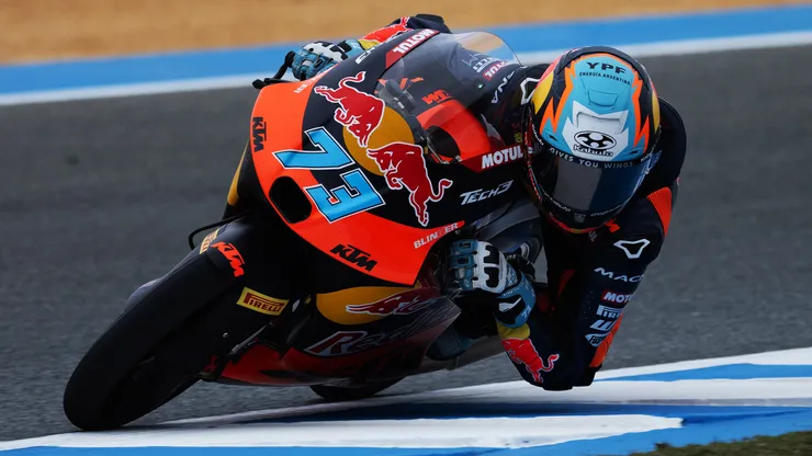 Valentín Perrone y su primera pole en Moto3