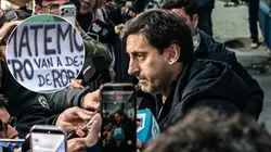 Diego Milito habló con la prensa, donde expuso al arbitraje argentino, tras la caída ante Rosario Central.