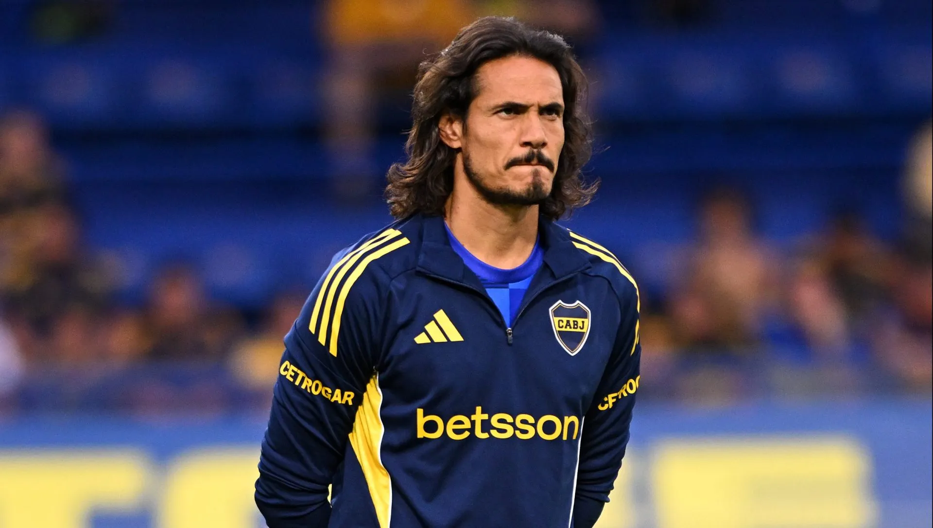 Edinson Cavani, delantero de Boca Juniors.