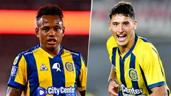 Jaminton Campaz y Alejo Véliz, delanteros de Rosario Central.