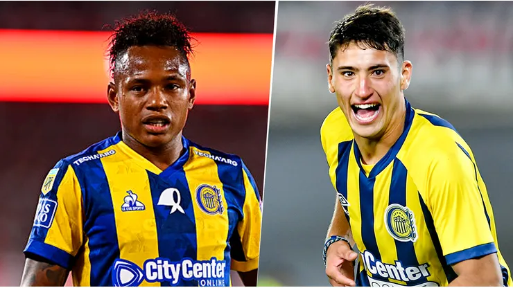 Jaminton Campaz y Alejo Véliz, delanteros de Rosario Central.