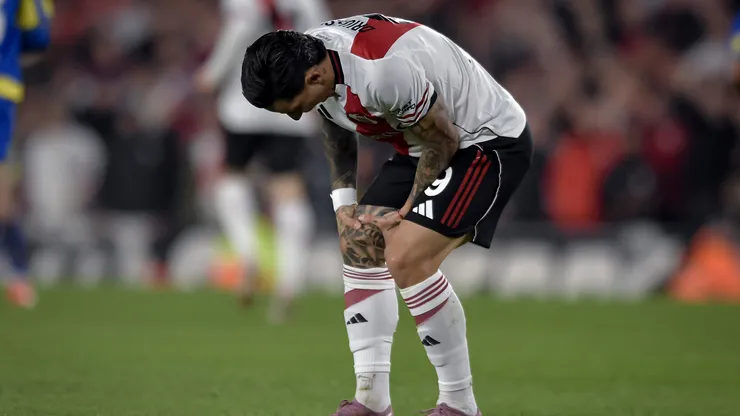 Sebastián Driussi, se lesionó en River vs. Rosario Central.