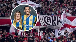 Jorgelina Cardoso escribió que los hinchas de River que cantaron contra Ángel Di María son una "manada de almas pobres".