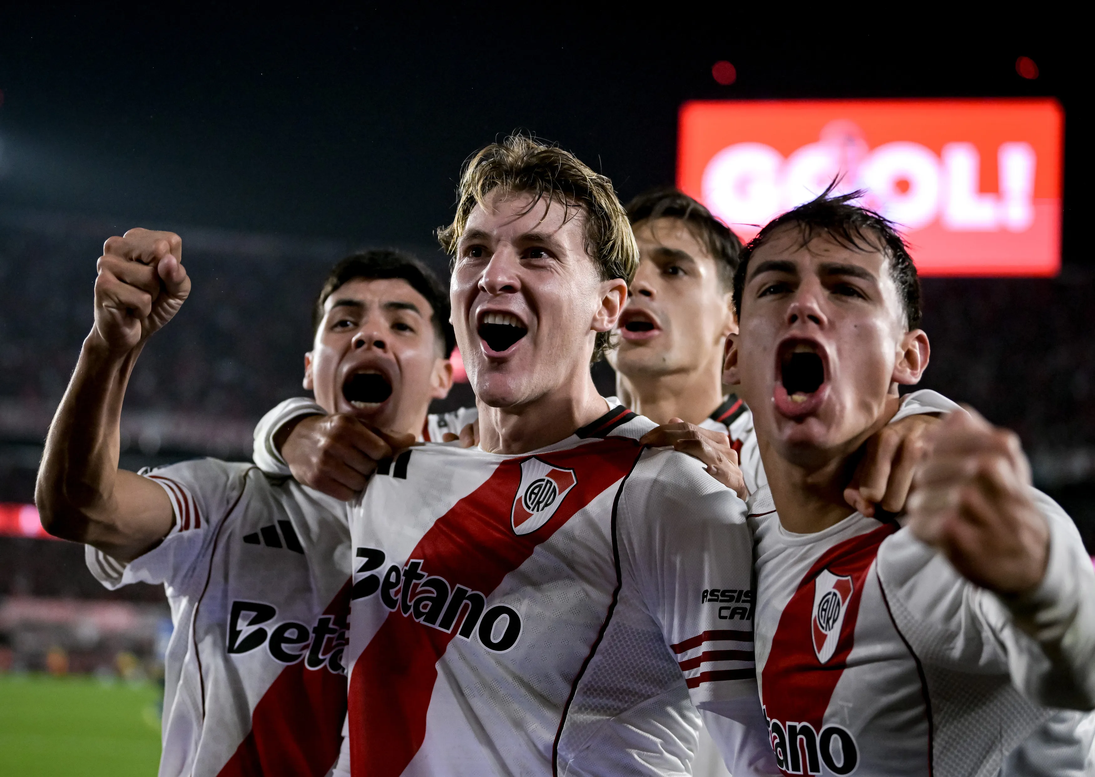 Colidio celebra su gol ante Rosario Central. (Foto. Getty).