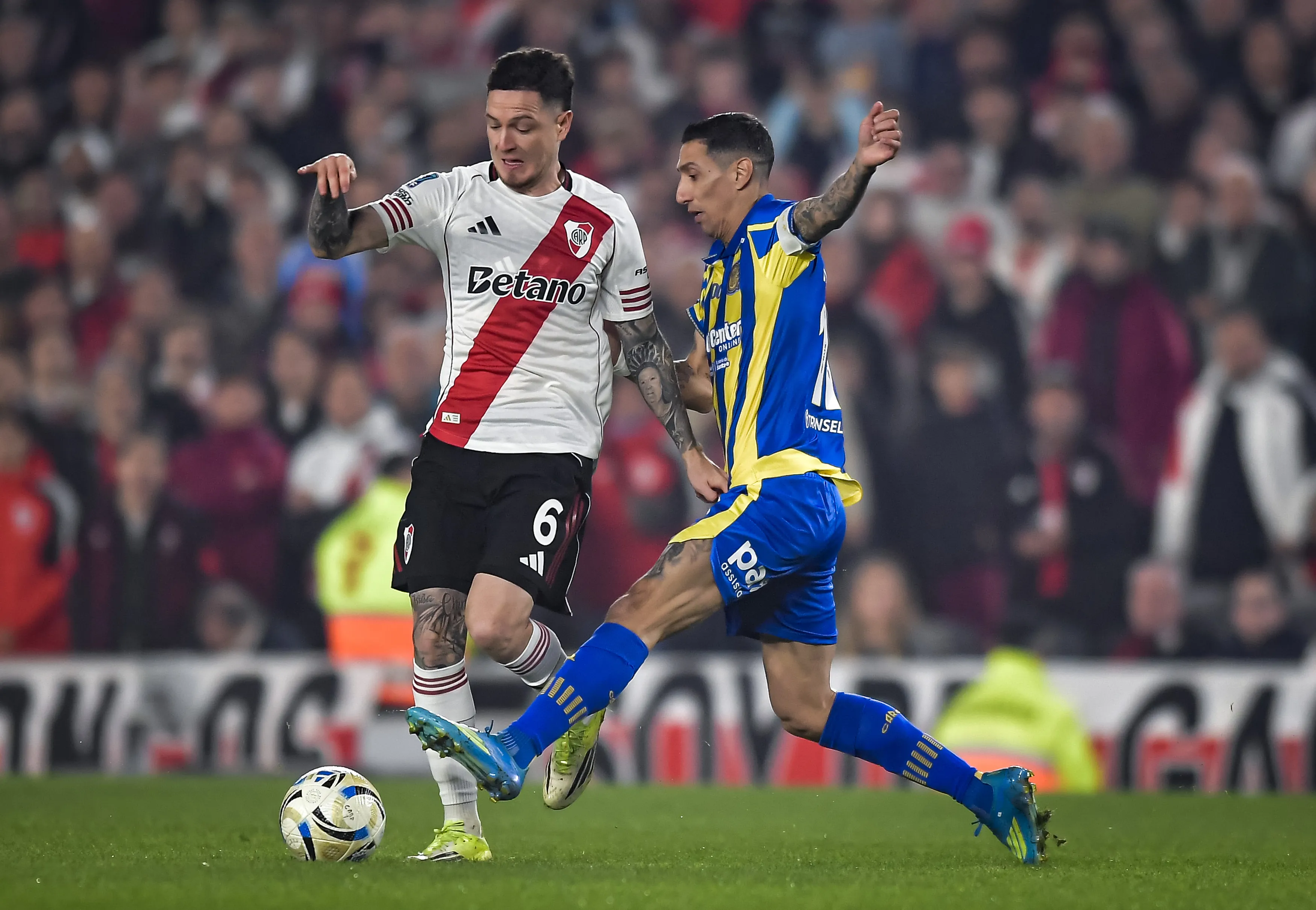Aníbal Moreno ante Rosario Central. (Foto: Getty).
