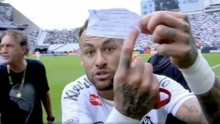 Neymar protagonizó un escándalo en su último partido antes del Mundial.