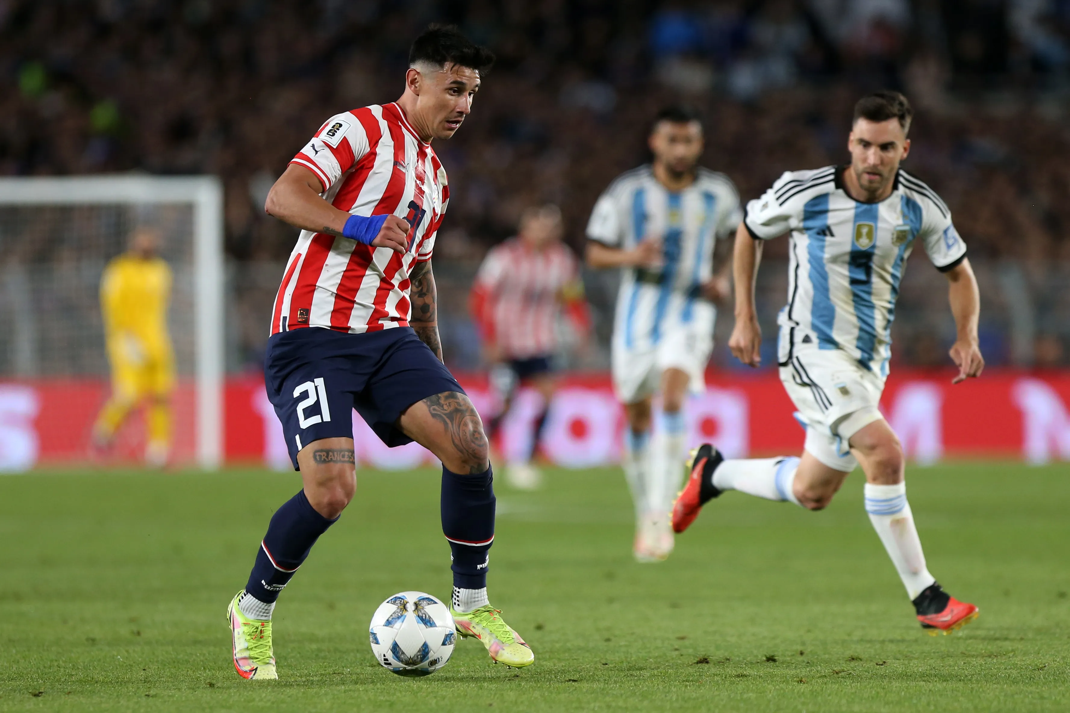 Adam Bareiro en la Selección de Paraguay. (Getty Images)