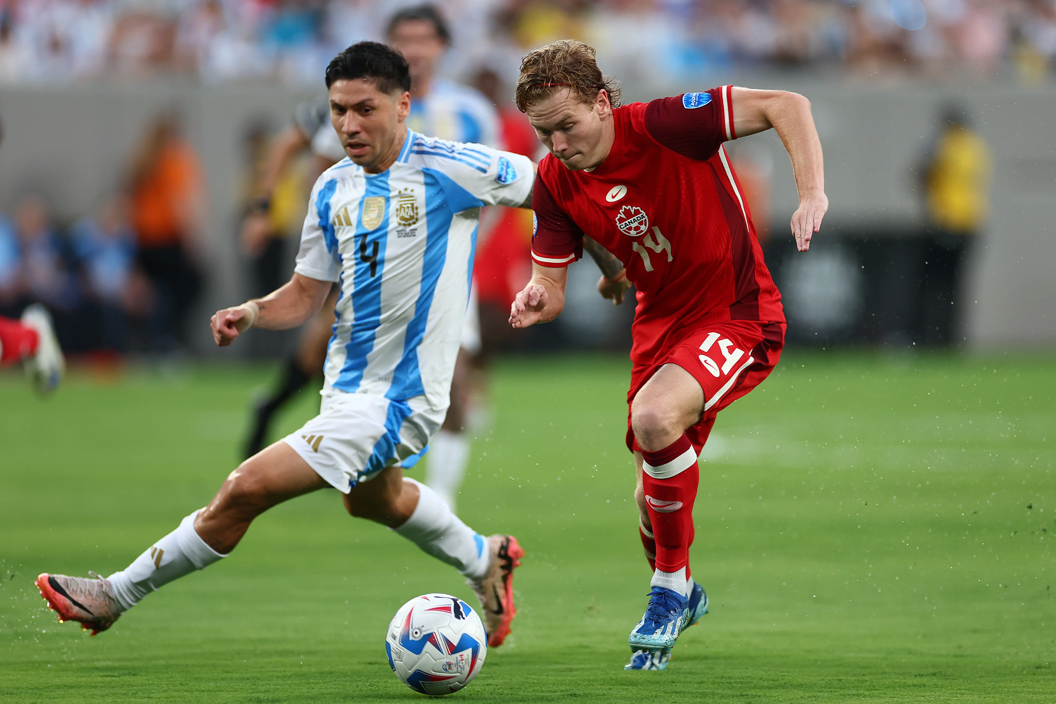 Shaffelburg ante Montiel en la Copa América 2024. (Foto: Getty)
