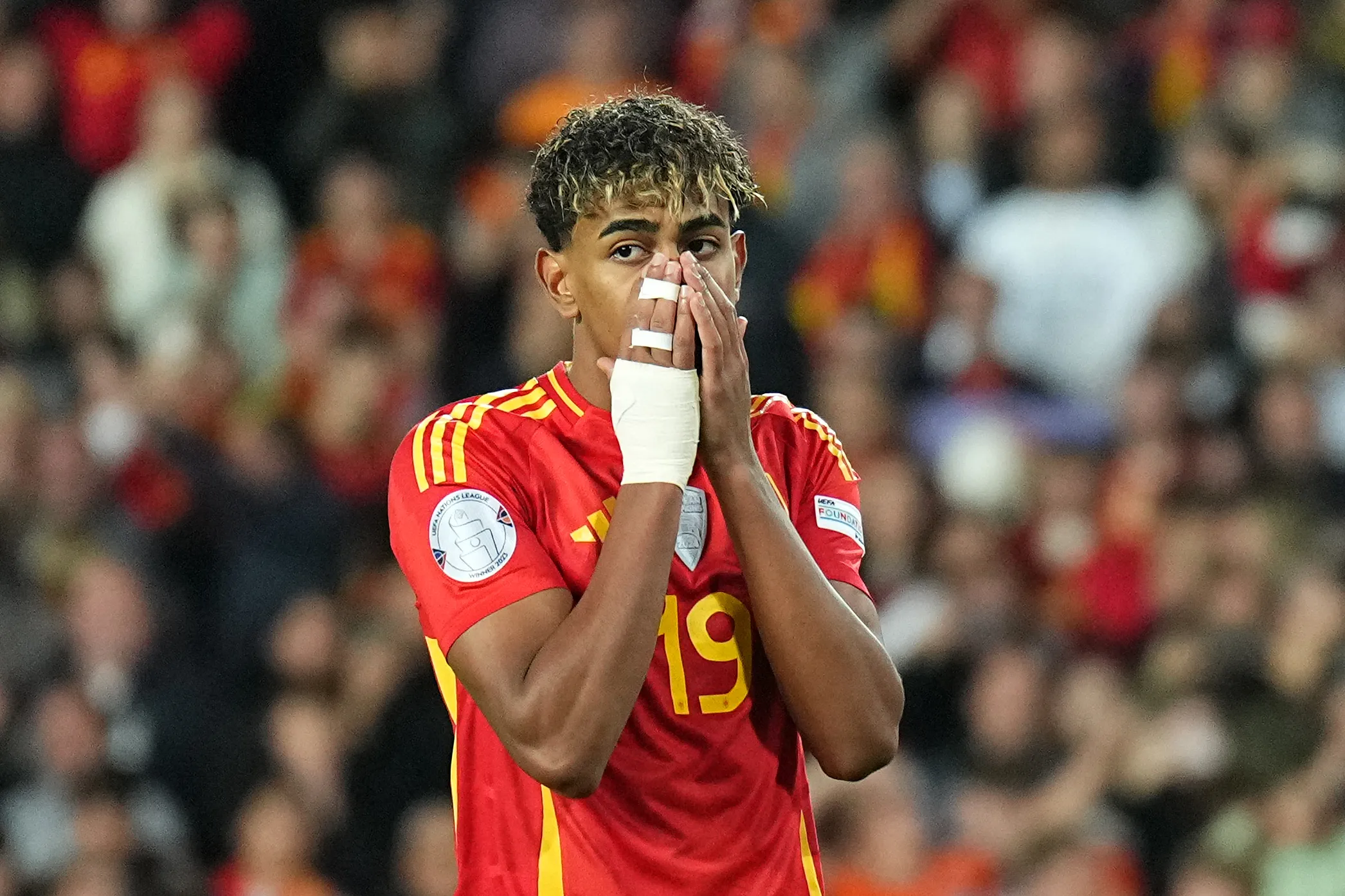 Lamine Yamal, máxima figura de la Selección de España. (Getty Images)