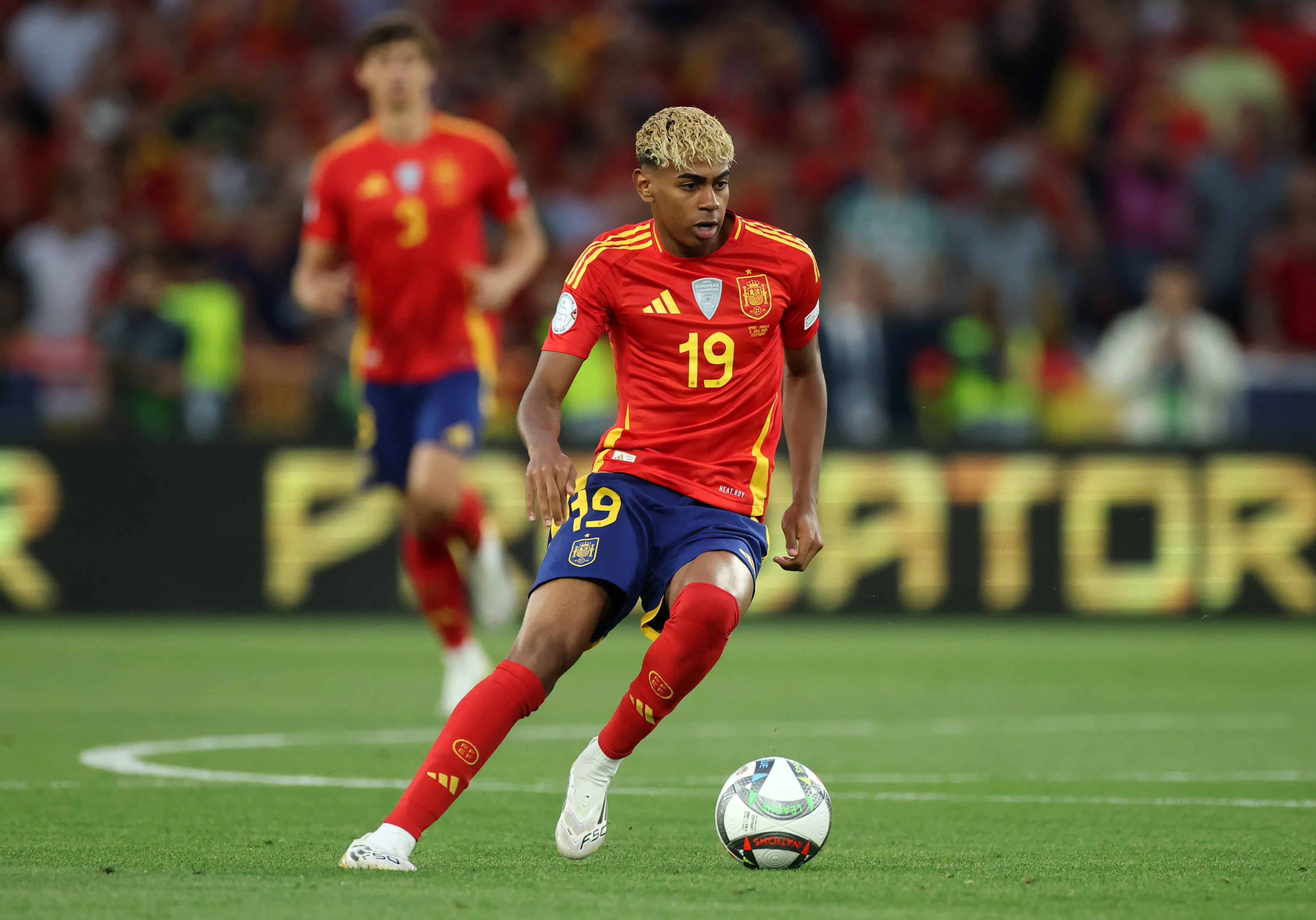 Lamine Yamal, máxima figura de la Selección de España. (Getty Images)