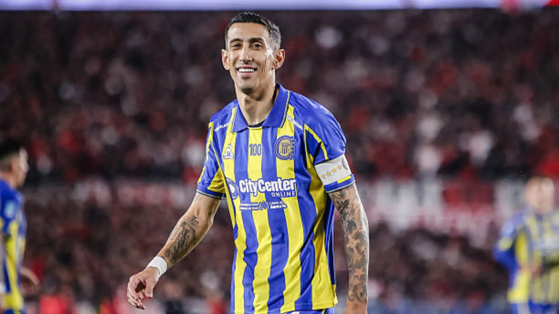Ángel Di María, en la visita de Rosario Central a River. (Foto: Getty)