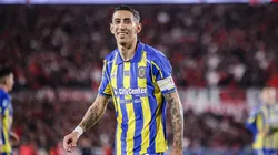 Ángel Di María, en la visita de Rosario Central ante River.