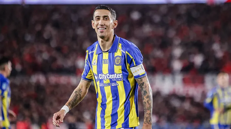 Ángel Di María, en la visita de Rosario Central ante River.
