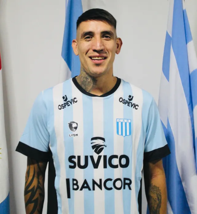 Ricardo Centurión, en su presentación en Racing de Córdoba.
