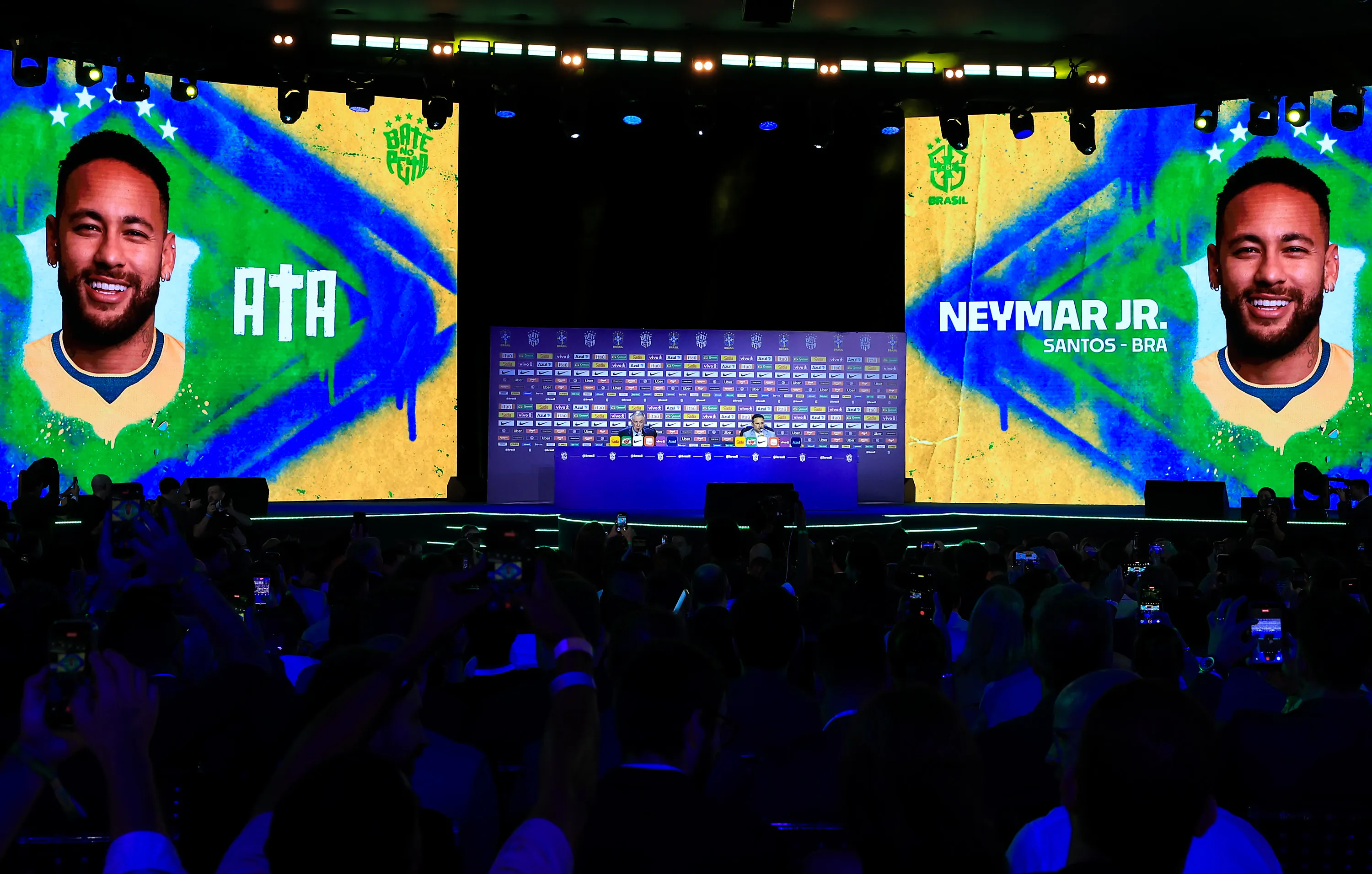 El momento en el que Neymar fue anunciado como parte de Brasil para el Mundial (Getty Images).