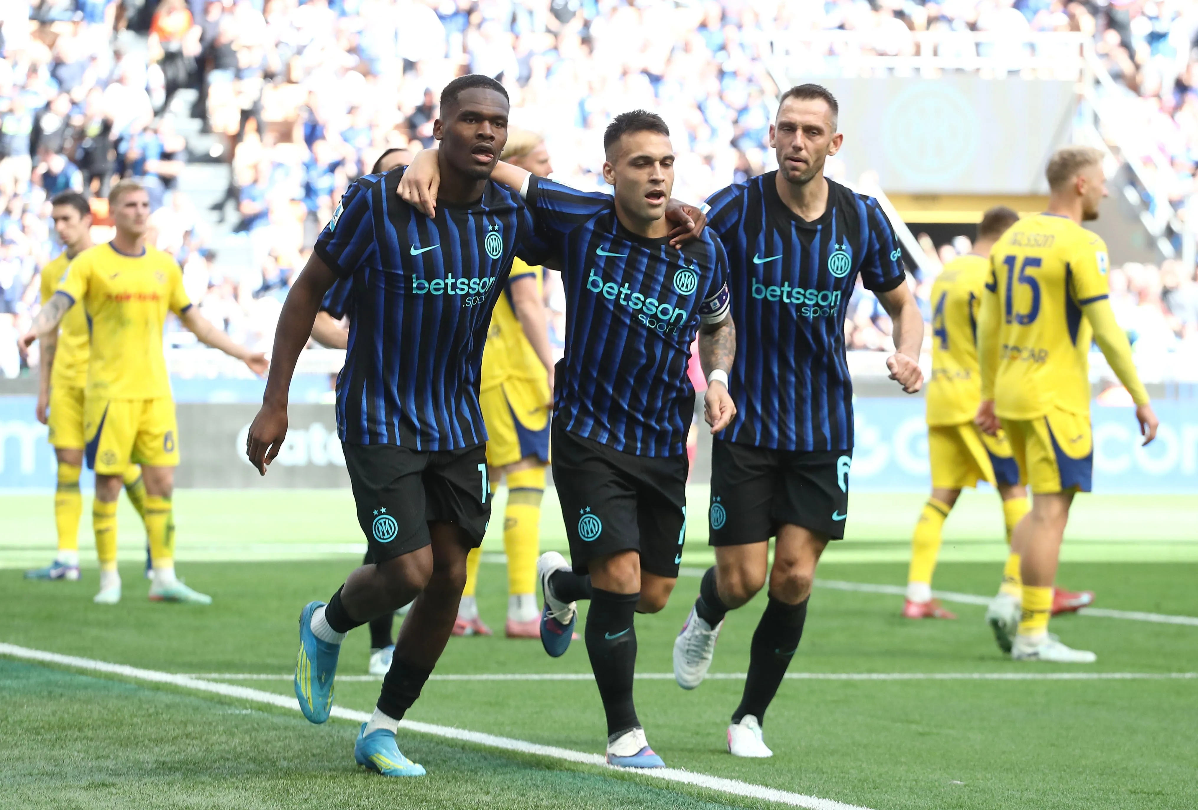 Lautaro Martínez anotó 22 goles en 40 partidos en la temporada 2025/2026 con el Inter de Milán. Getty Images.