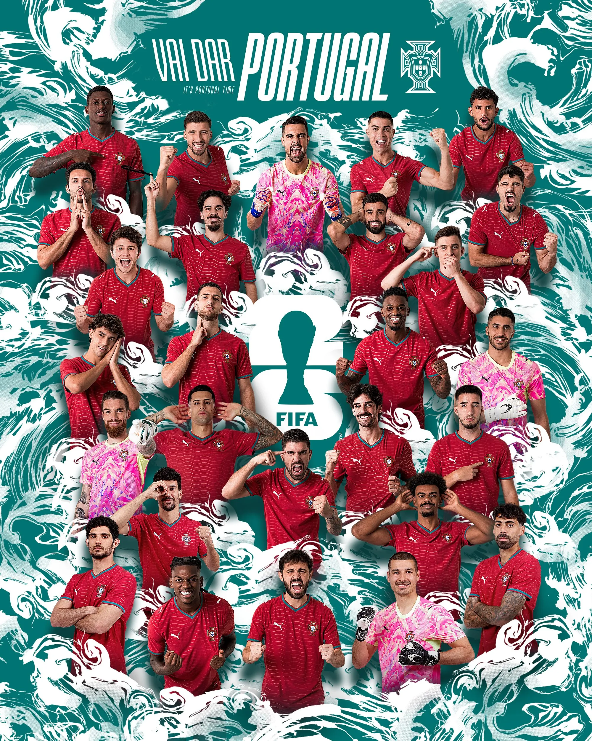 Portugal definió sus convocados para el Mundial.