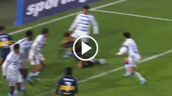 La mano que reclamó Boca sobre el final del partido ante Cruzeiro
