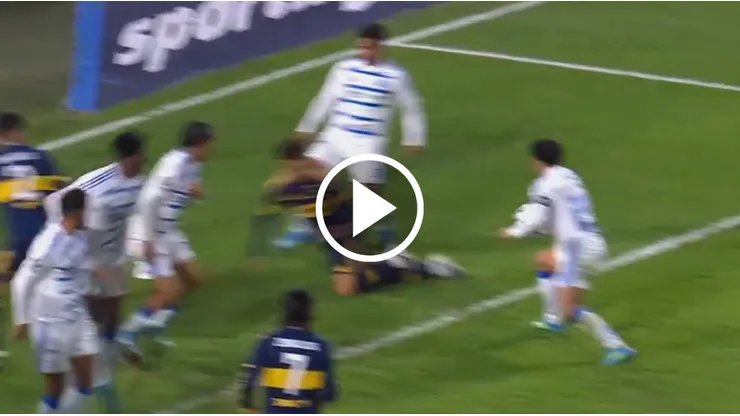 La mano que reclamó Boca sobre el final del partido ante Cruzeiro