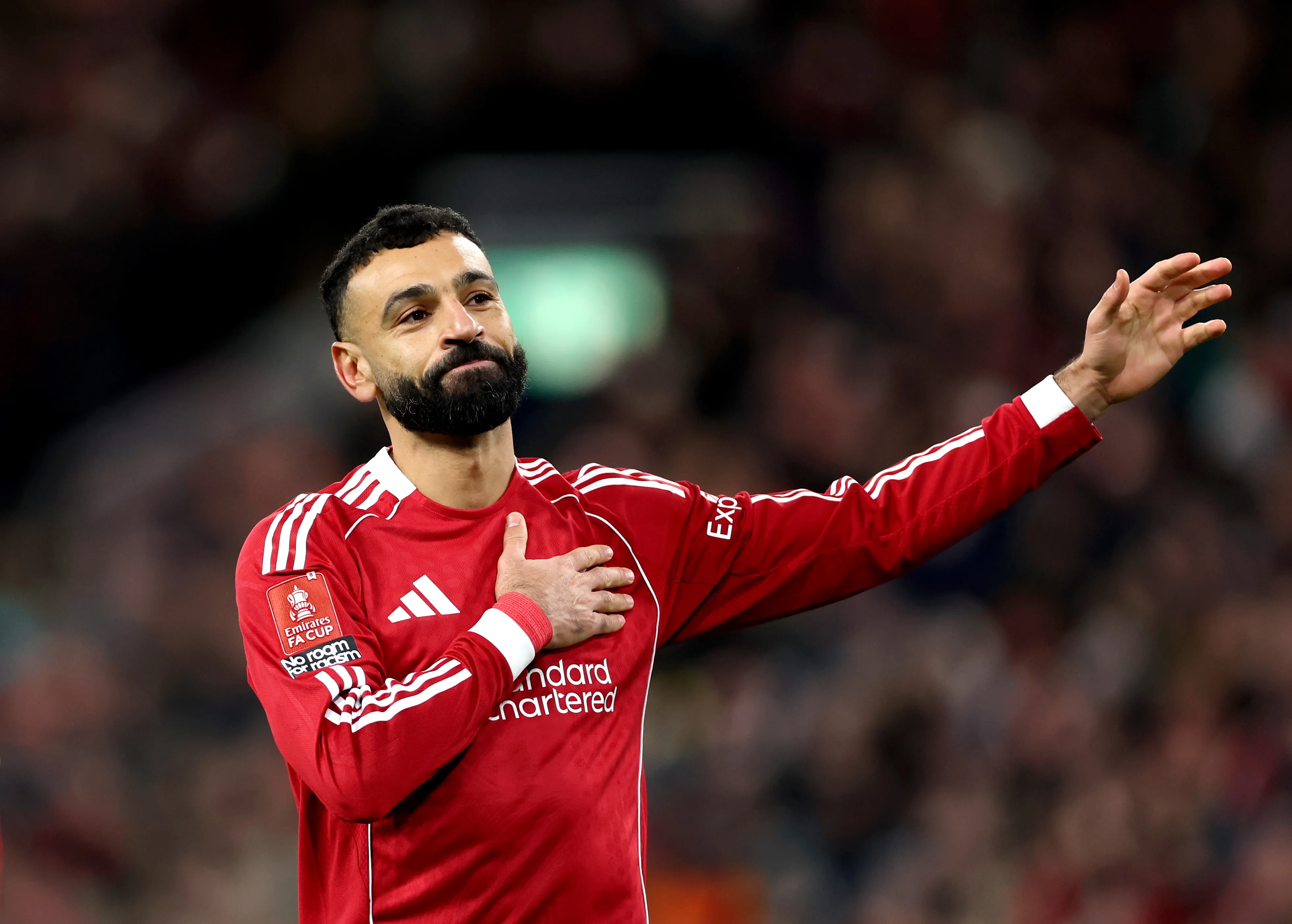 Mohamed Salah anotó 257 goles en 441 partidos con el Liverpool. Getty Images.