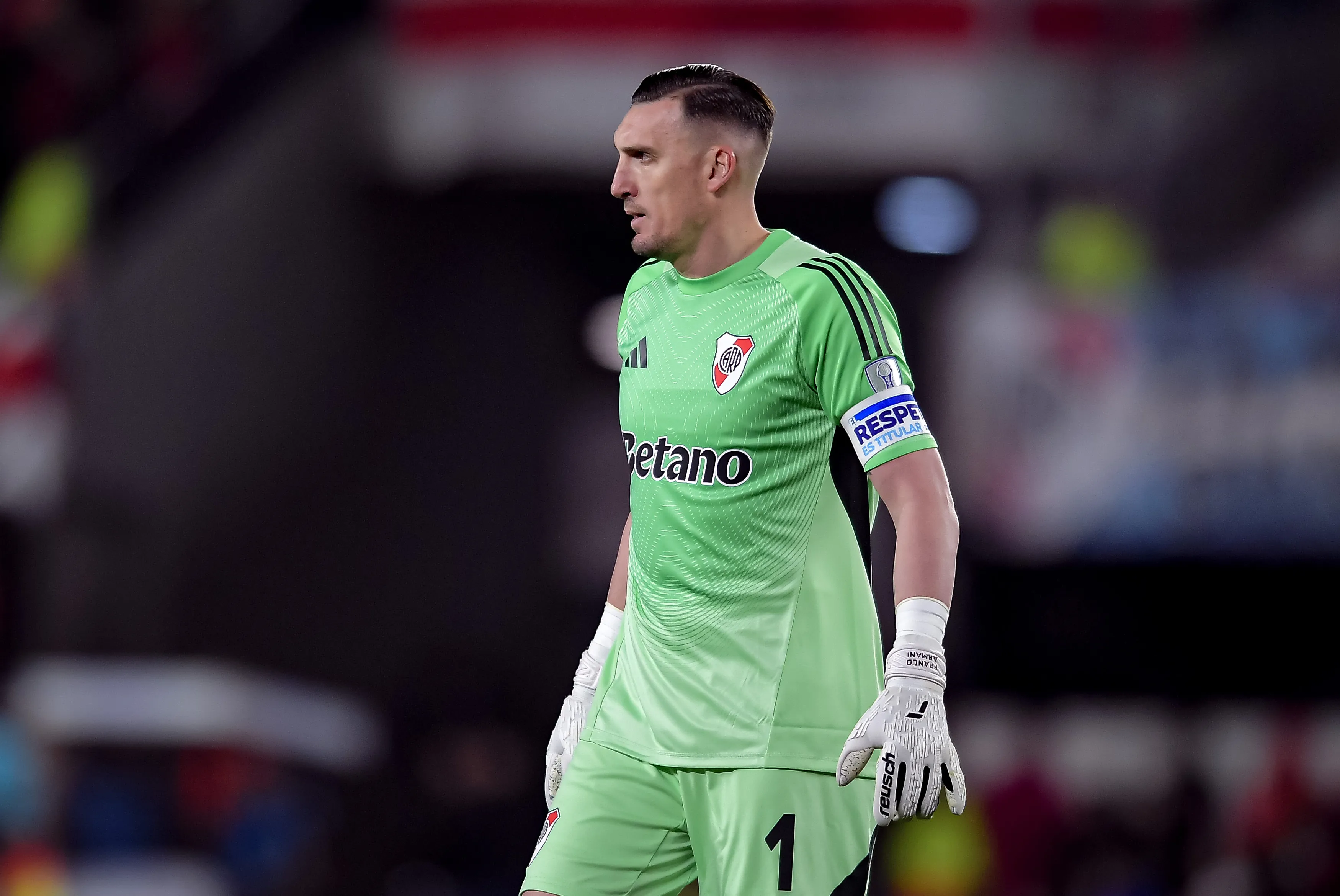 Franco Armani volvió a ser titular en River. (Marcelo Endelli/Getty Images)
