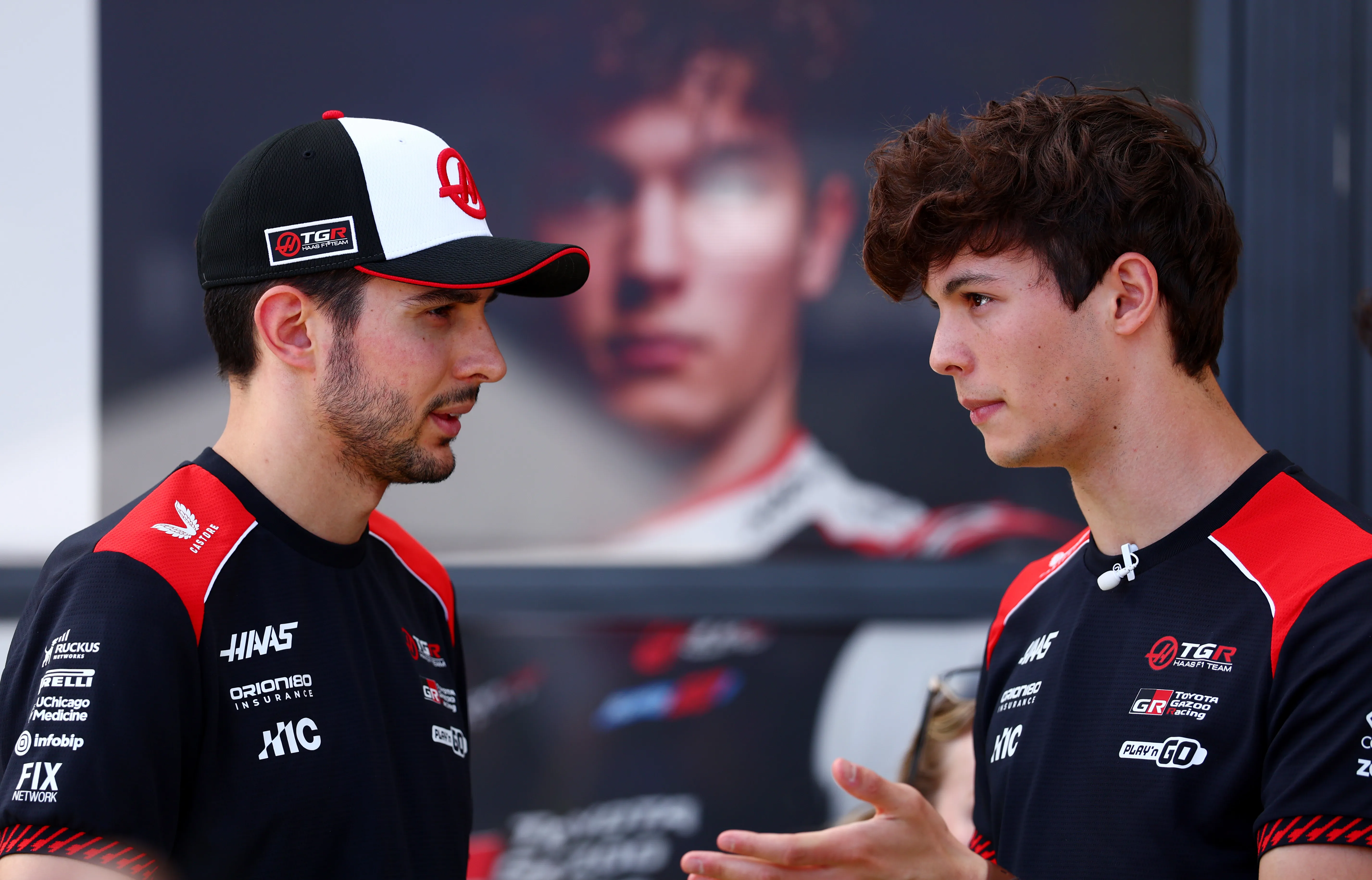 Ocon y Bearman, pilotos de Haas. (Foto: Getty)
