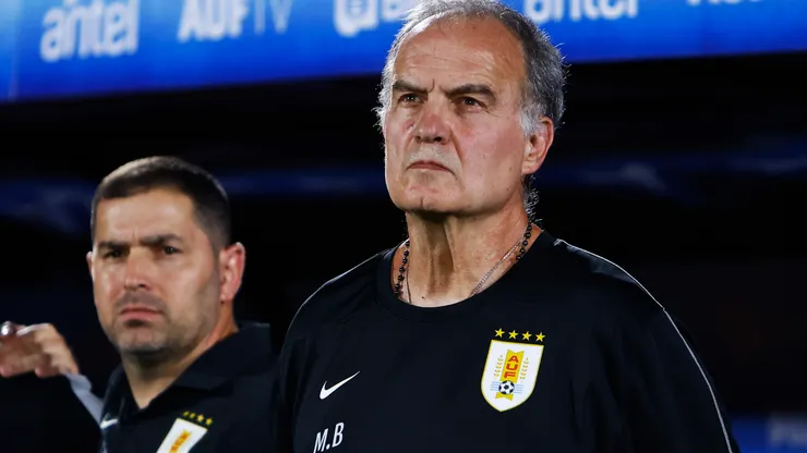 Marcelo Bielsa, entrenador de la Selección de Uruguay.