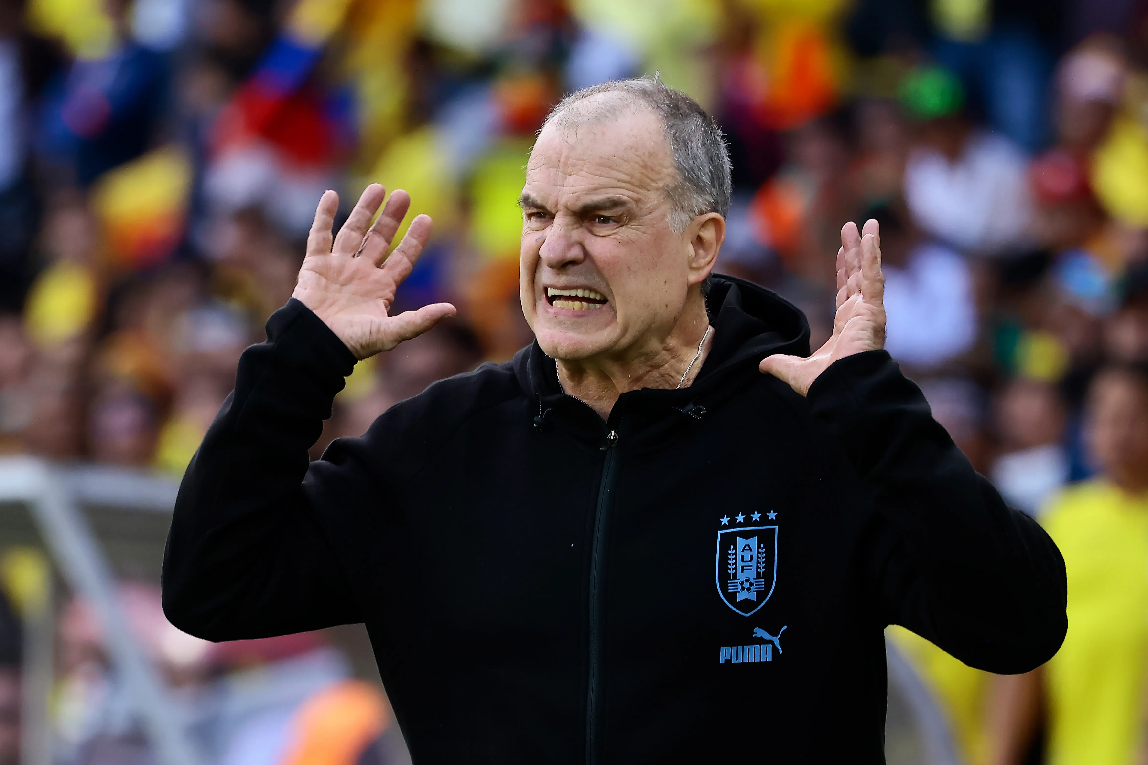 Marcelo Bielsa, entrenador de la Selección de Uruguay. (Getty Images)
