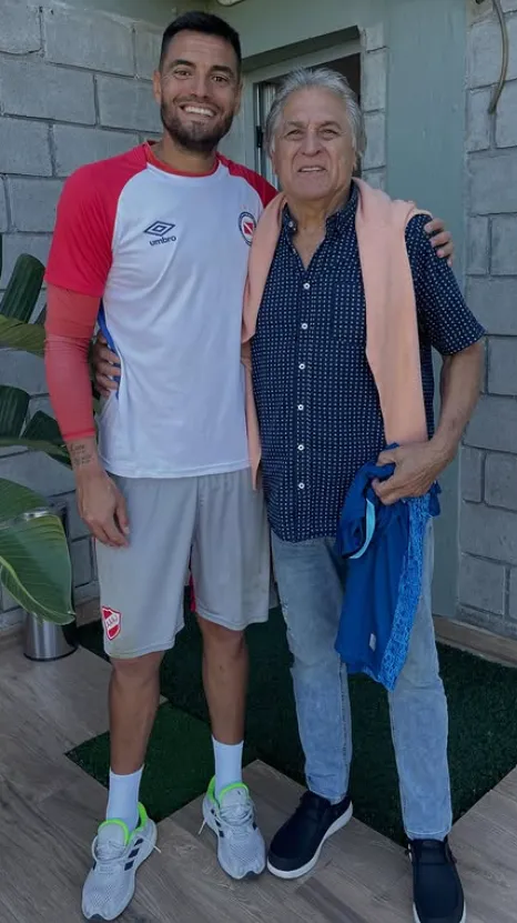 Sergio Romero junto al Pato Fillol. (Foto: @sergioromero).