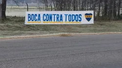 Boca Predio amaneció con pasacalles de aliento al plantel.