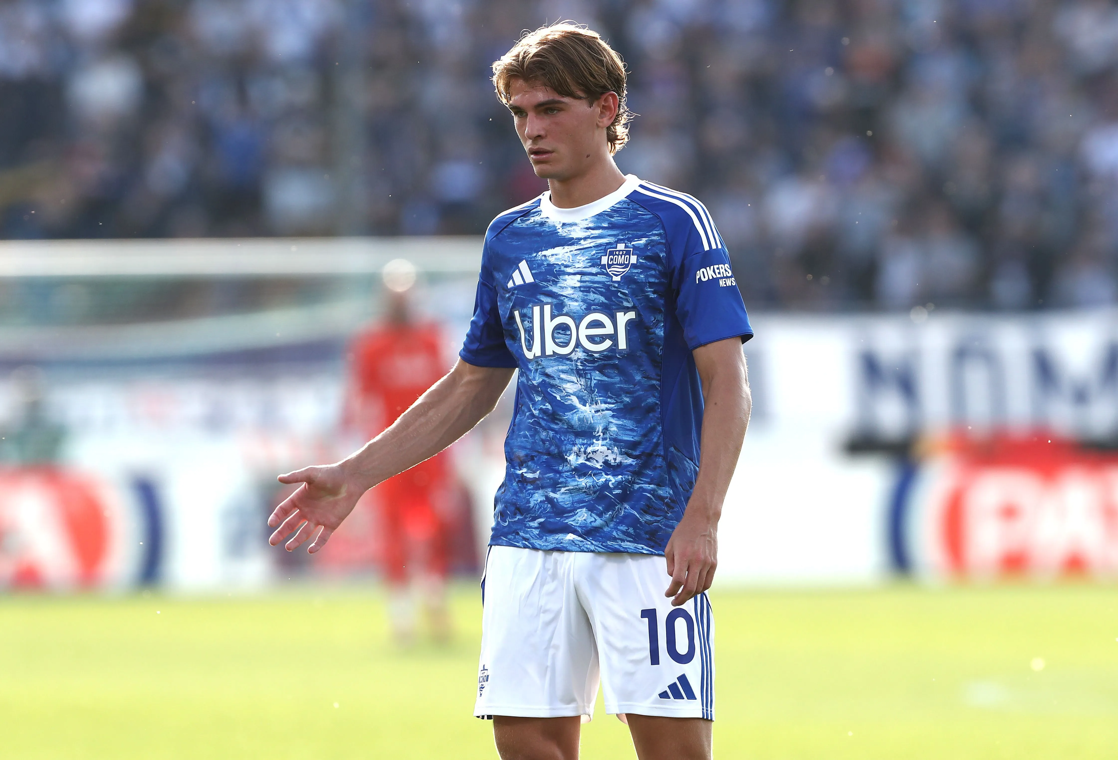 Nico Paz, futbolista argentino del Como 1907. (Getty Images)